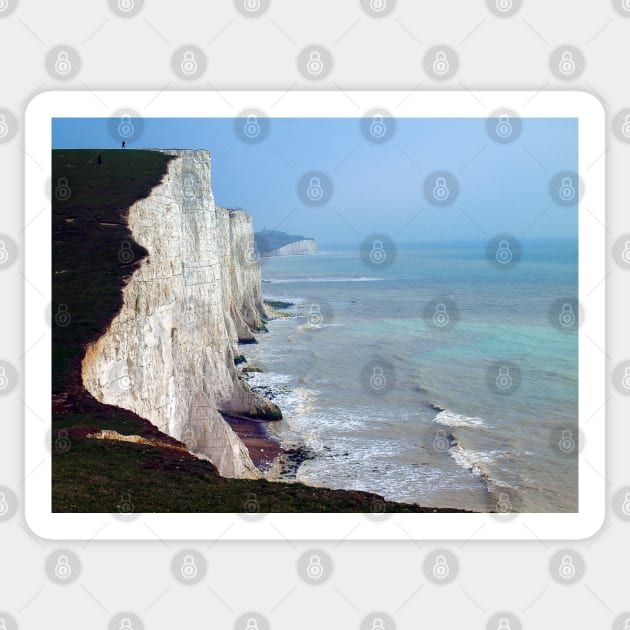 Seven Sisters, East Sussex Sticker by Ludwig Wagner